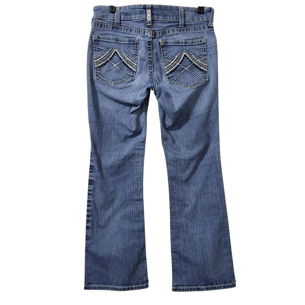 Ariat Real Jeans Women's Size 30S (30x29) Whipstitch  Slim Boot Cut Mid Rise